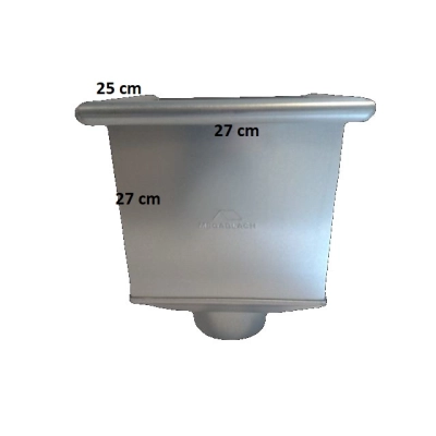 Kosz zlewowy KRÓTKI na rurę 100 mm TYTAN CYNK